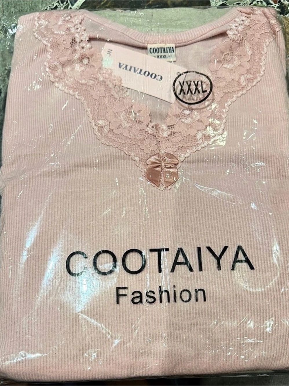 GOOTAIYA Floral Long Sleeve Top in Pink & White floral pants Size 3XL NWT